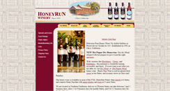 Desktop Screenshot of honeyrunwinery.com